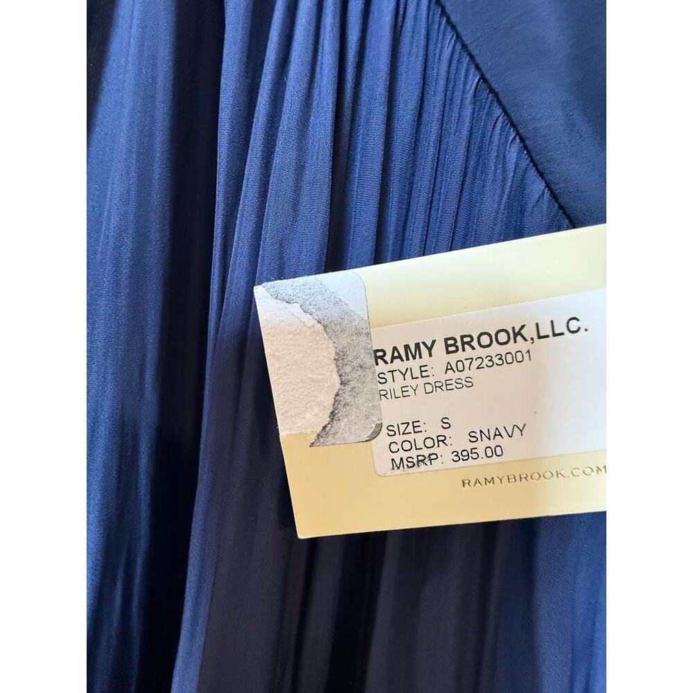 NEW Ramy Brook Riley Asymmetrical Mini Dress Navy Blue Size Small - Picture 7 of 9